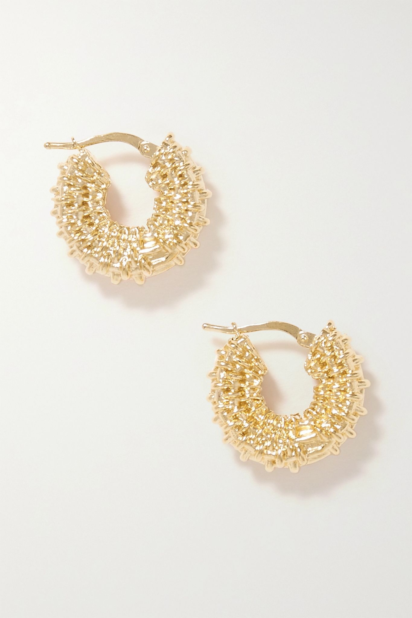 Gold-tone hoop earrings - 1