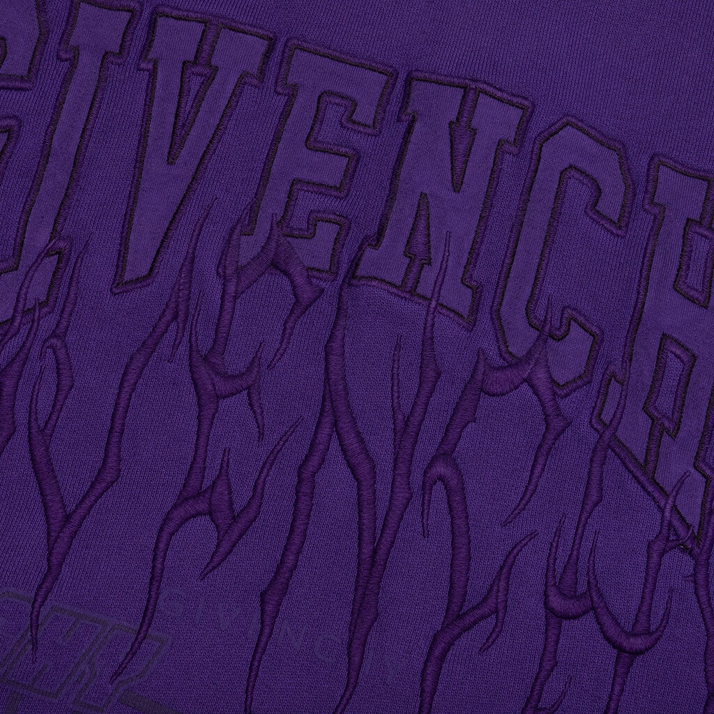 GIVENCHY SLIM FIT PRINT HOODIE - PURPLE - 4