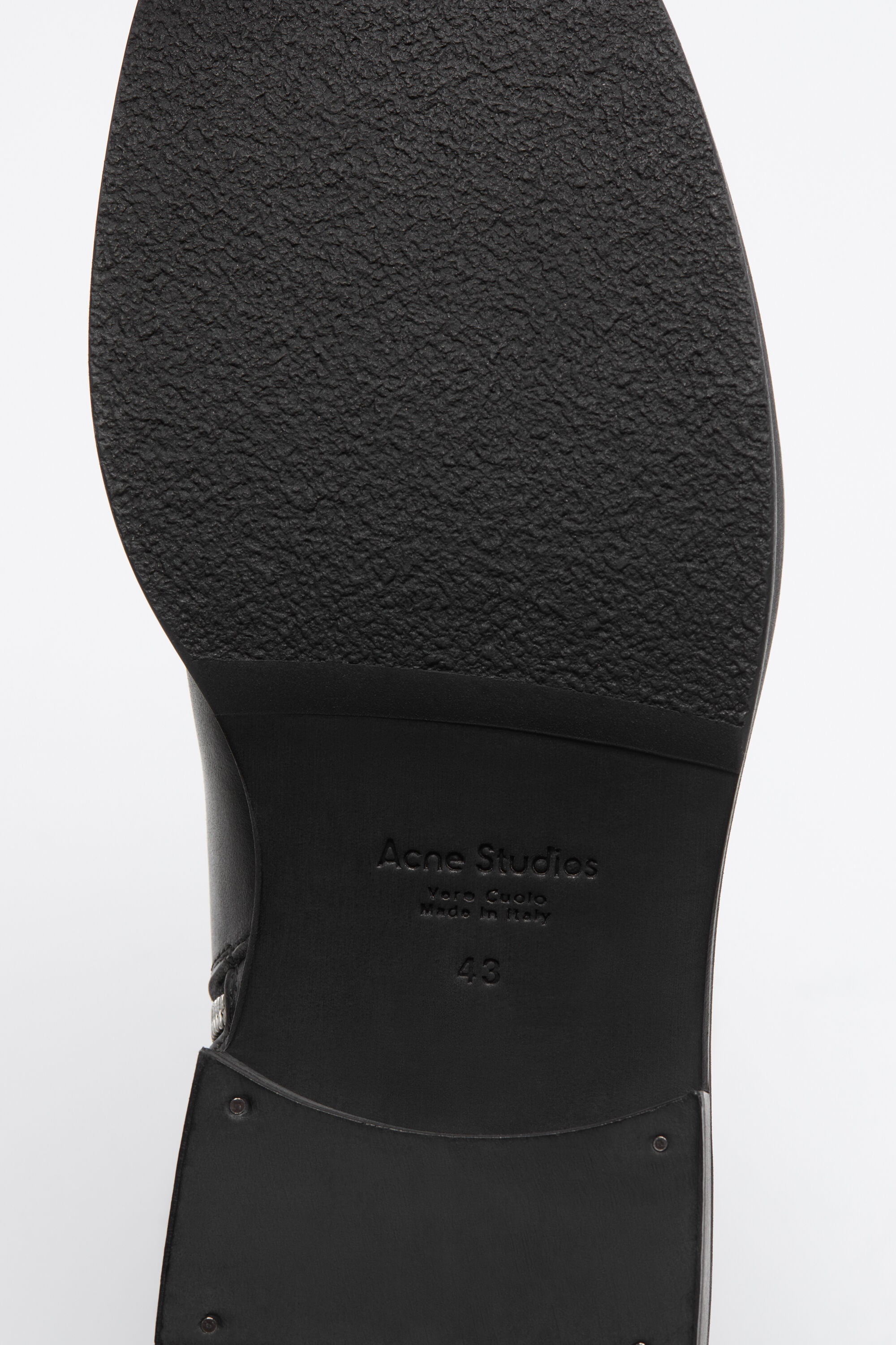 Leather waxed boots - Black - 7