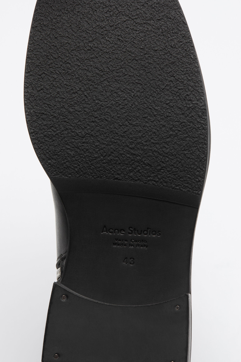 Leather waxed boots - Black 7