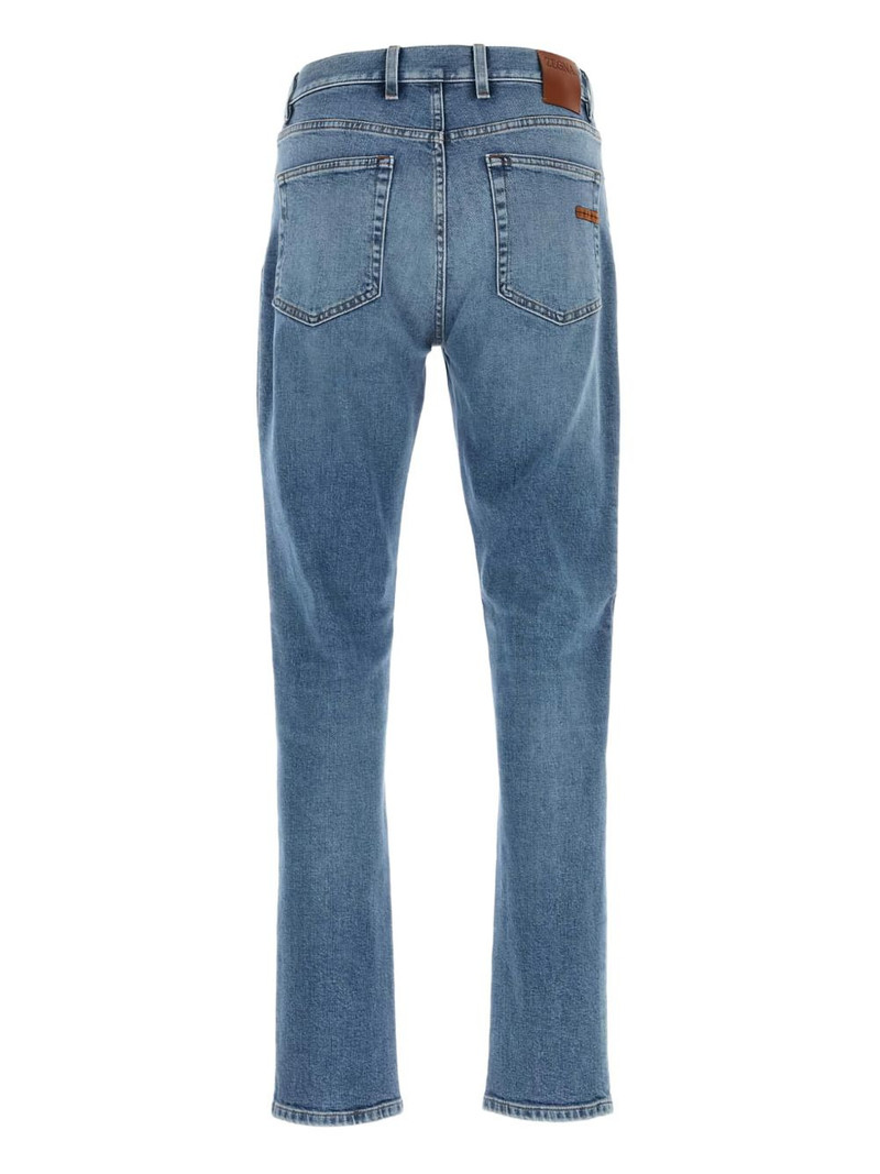 ZEGNA logo-patch jeans outlook