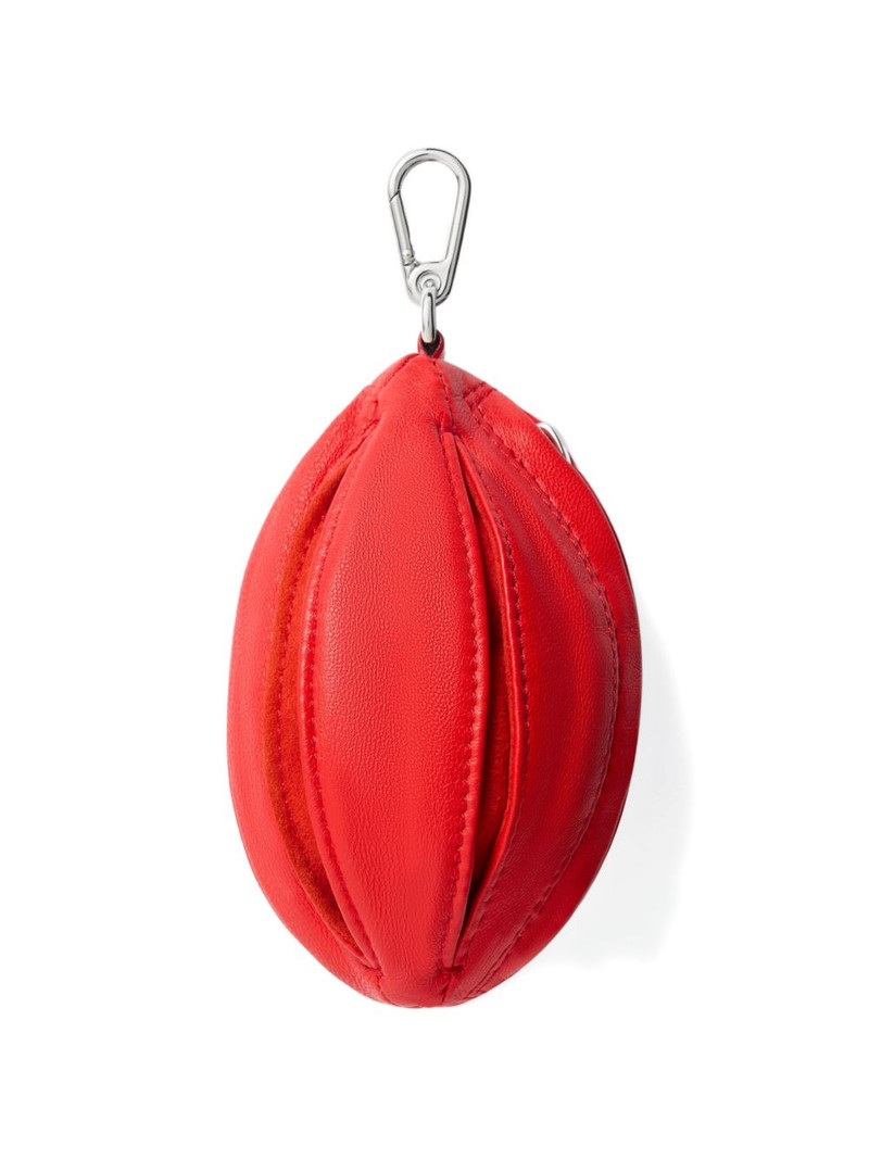 balloon zipped leather key ring 1