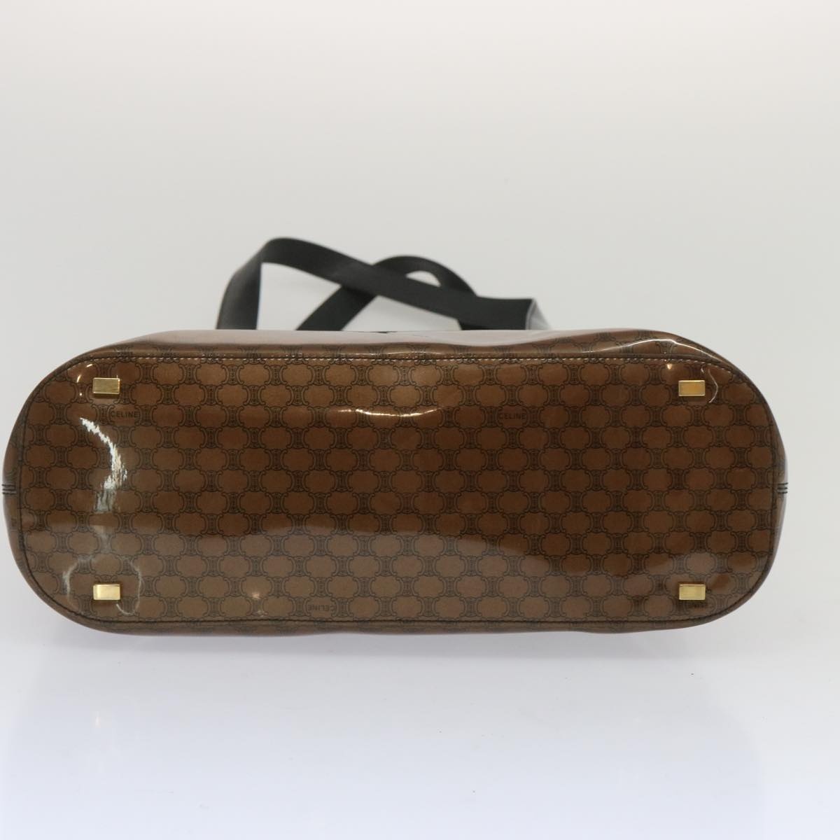 CELINE Macadam Canvas Tote Bag Brown - 5
