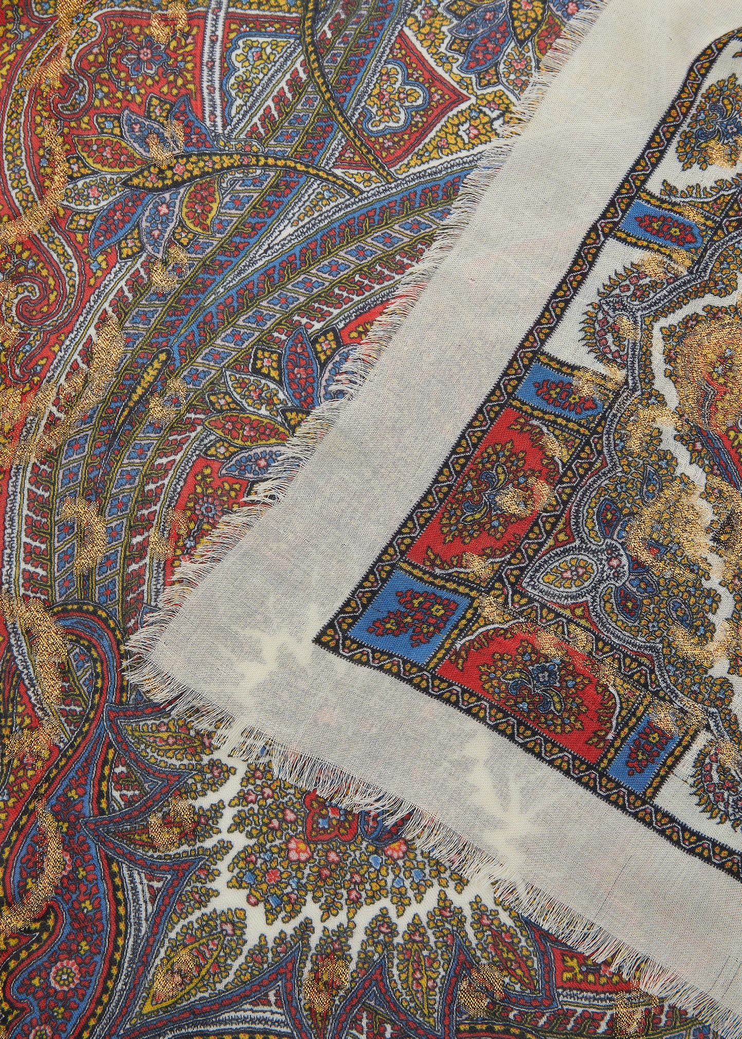 Vintage Paisley Cashmere-Blend Scarf - 5