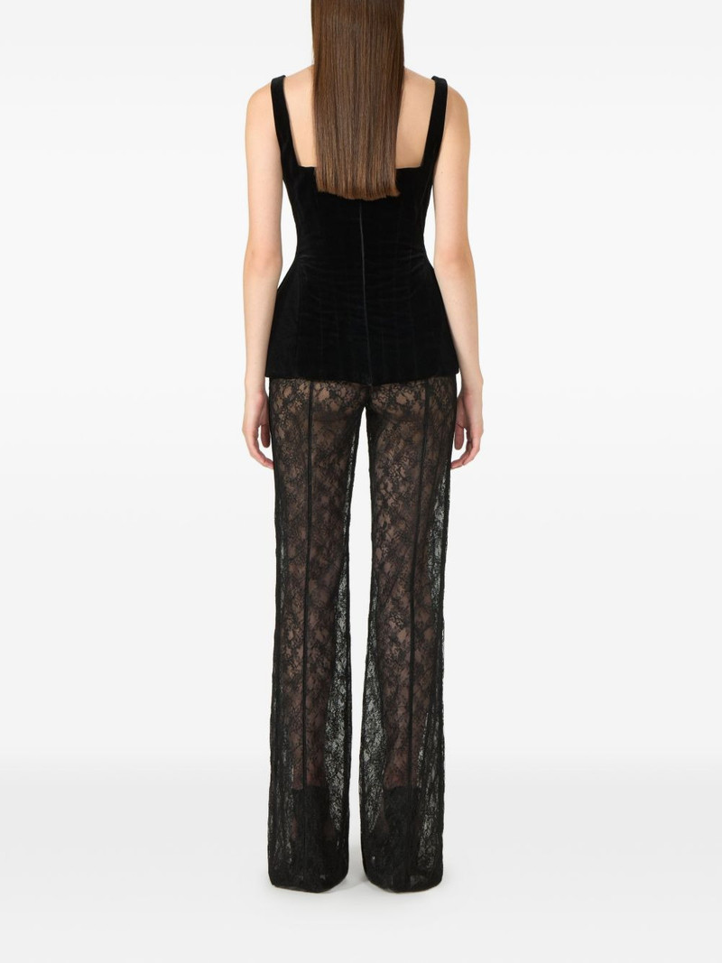 Lannie corded-lace flared-leg trousers 3