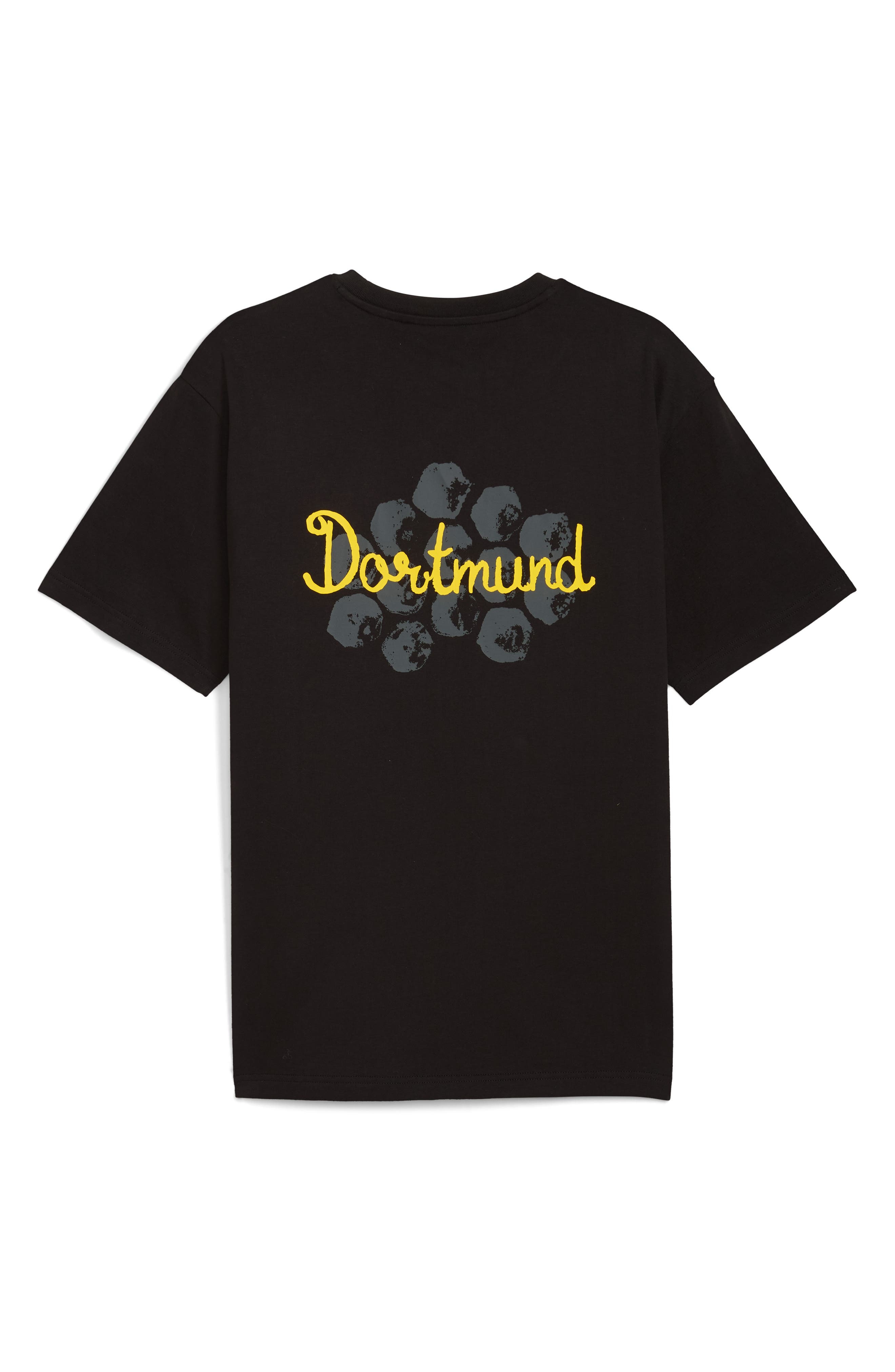 PUMA x KidSuper BVB Graphic T-Shirt in Puma Black-Faster Yellow at Nordstrom - 5