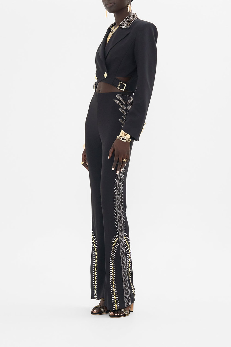 CROPPED JACKET WITH CUTOUT AND BUCKLE DETAIL 4