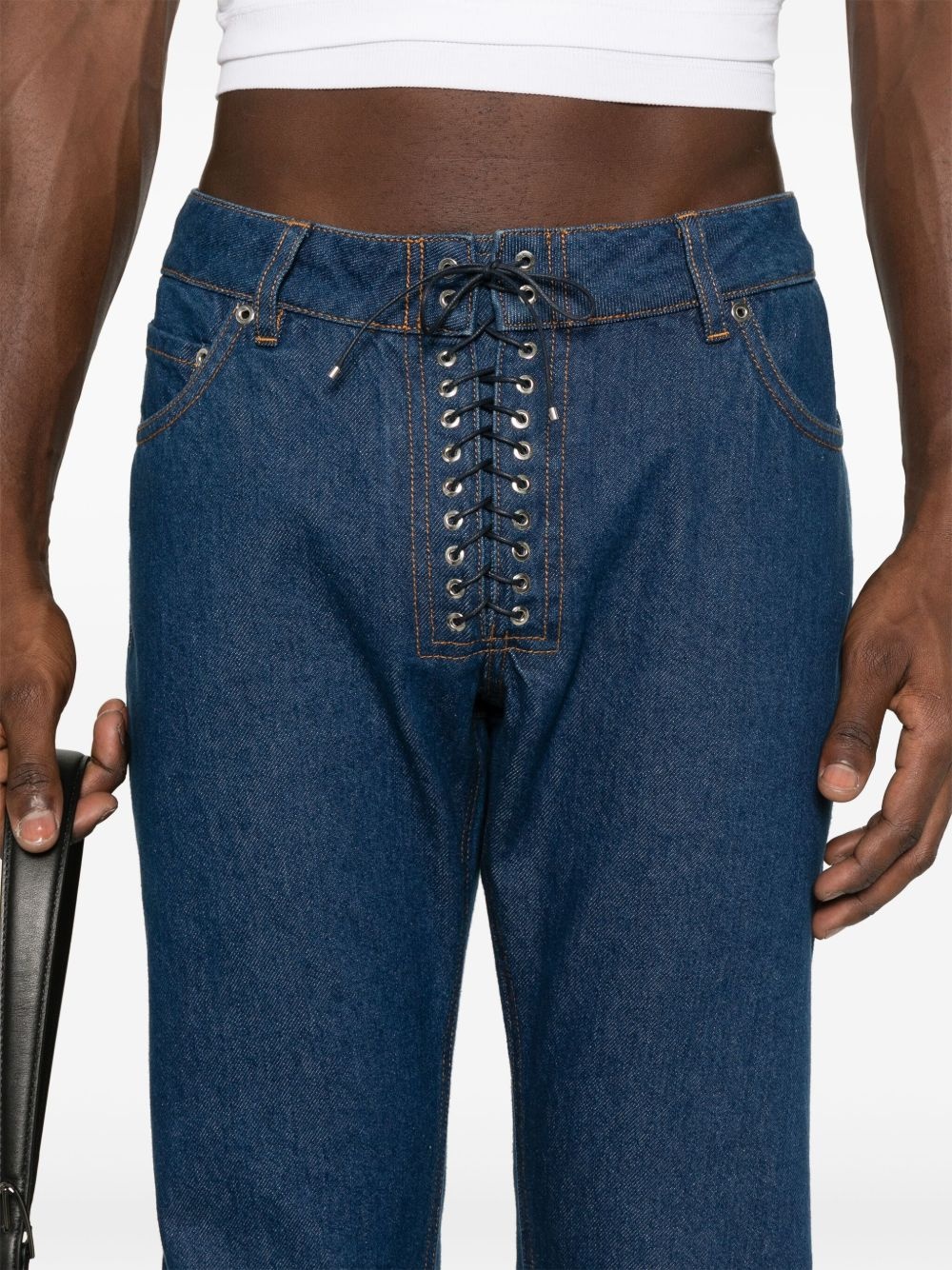 Steve lace-up jeans - 10