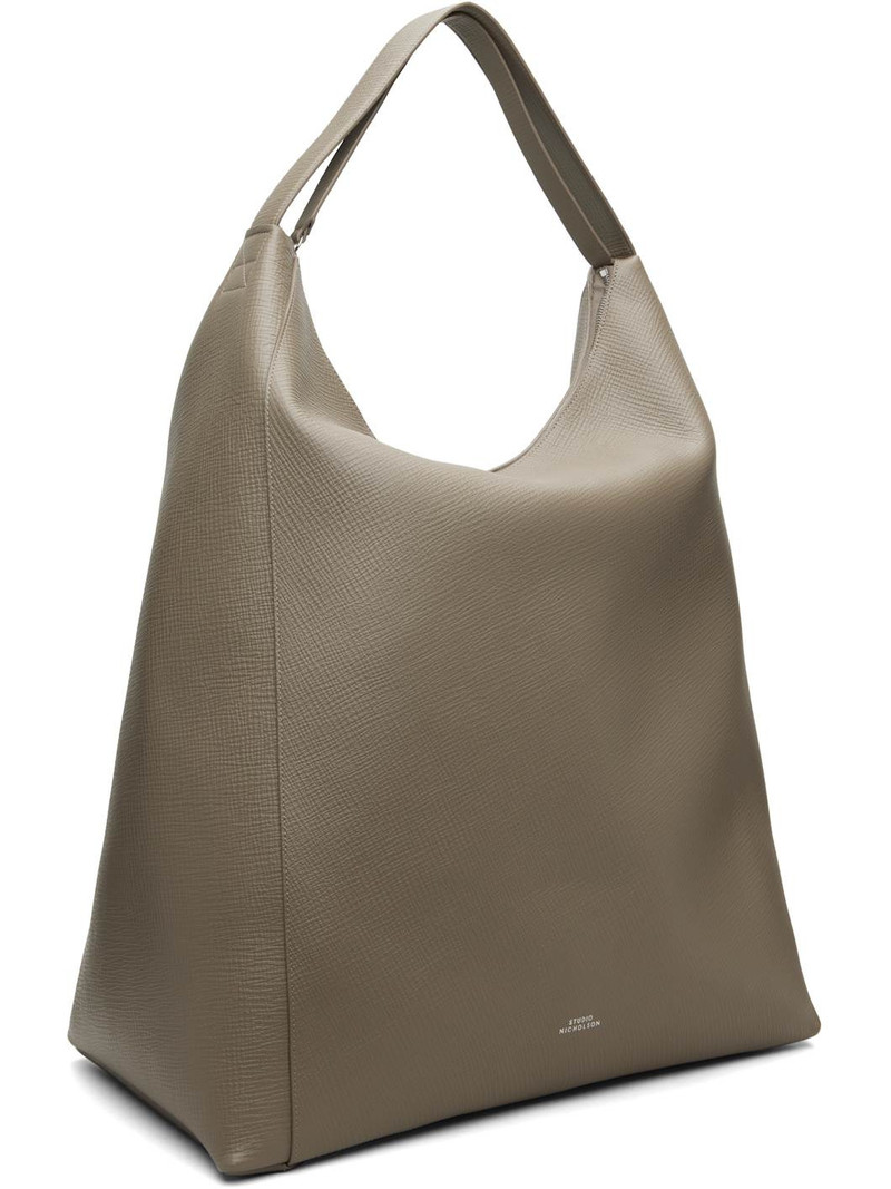 Studio Nicholson Taupe Type 2 Leather Tote outlook