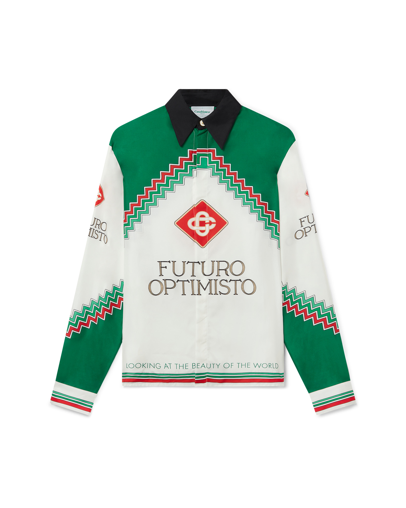 Futuro Optimisto Silk Shirt - 1
