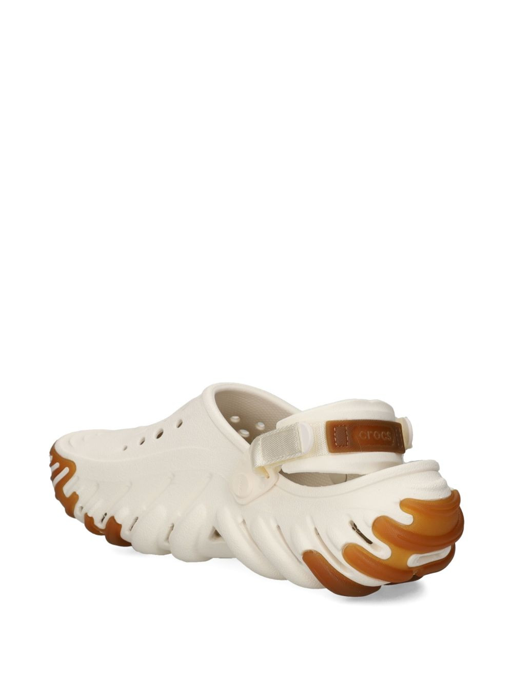 perforated backstrap clog sandals - 4