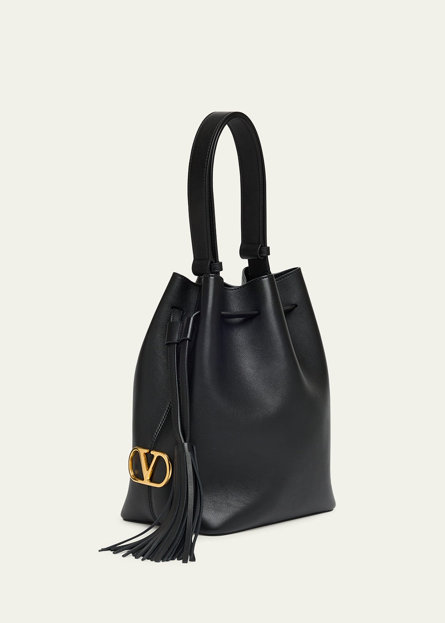 So Seau Tassel Leather Bucket Bag - 2