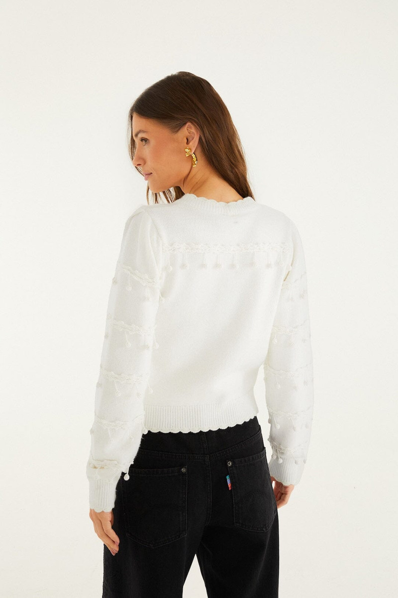 Off-White Bubble Trim Knit Sweater 3