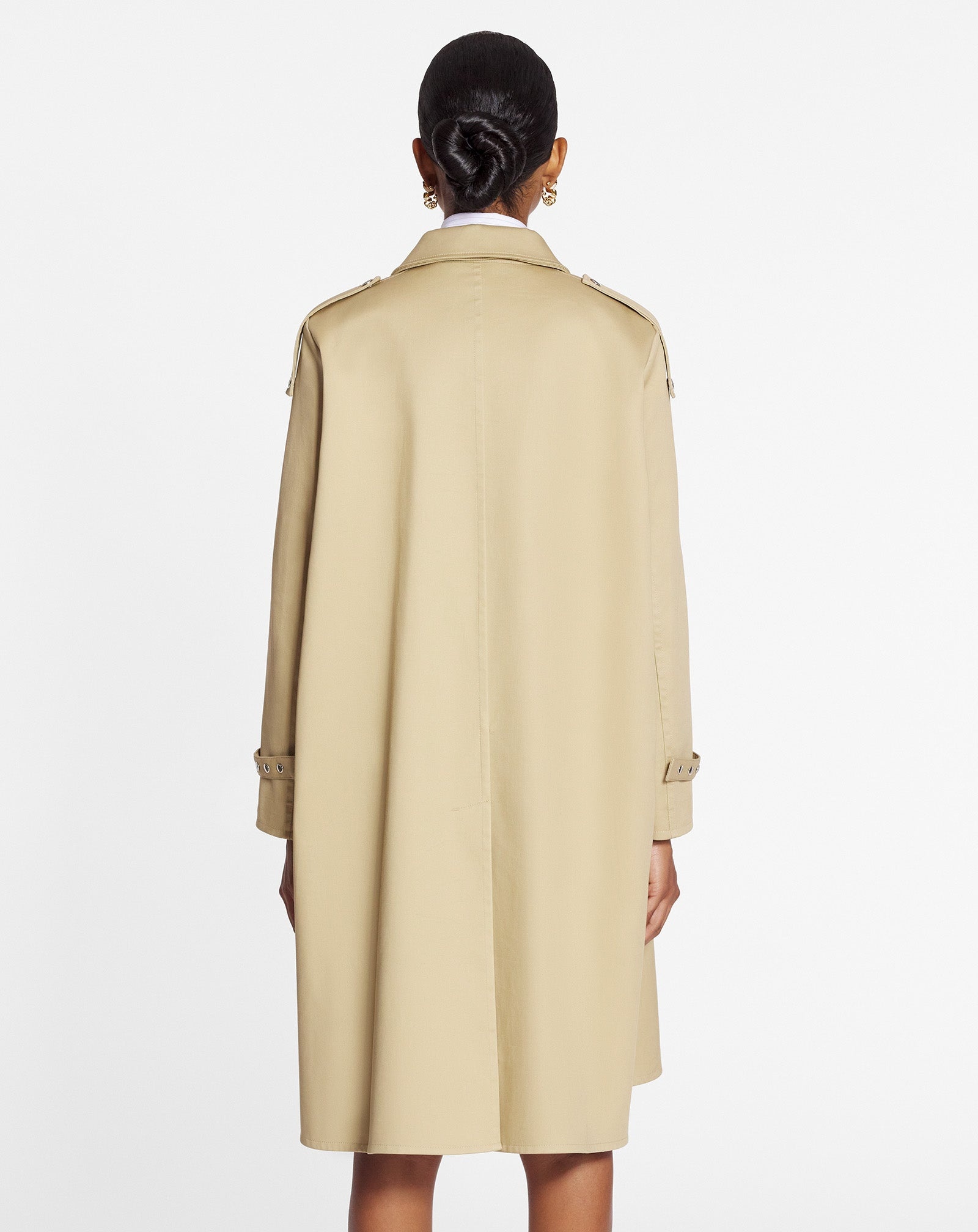 CAPE STYLE TRENCH COAT - 4