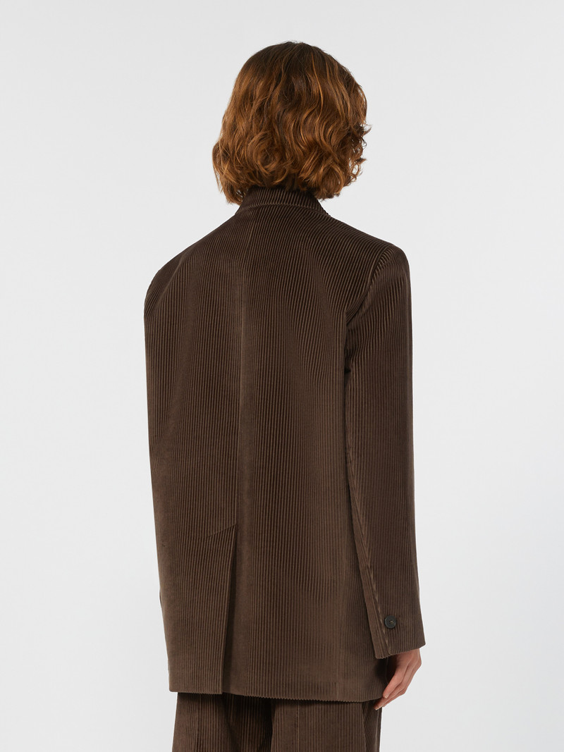 FORMIA Single-breasted velvet blazer 4