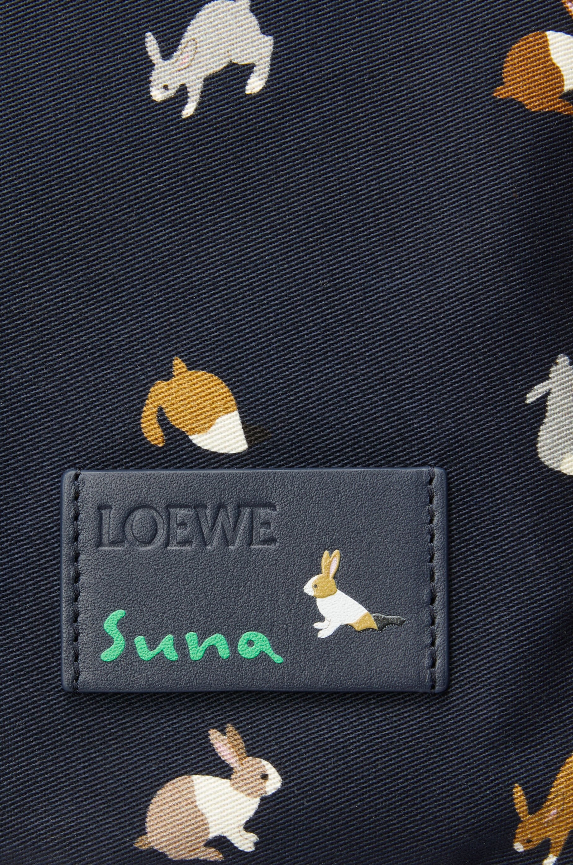 Bunny small drawstring pouch in canvas - 4
