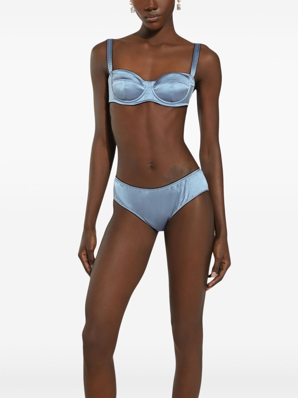 Satin Balconette Bra - 2