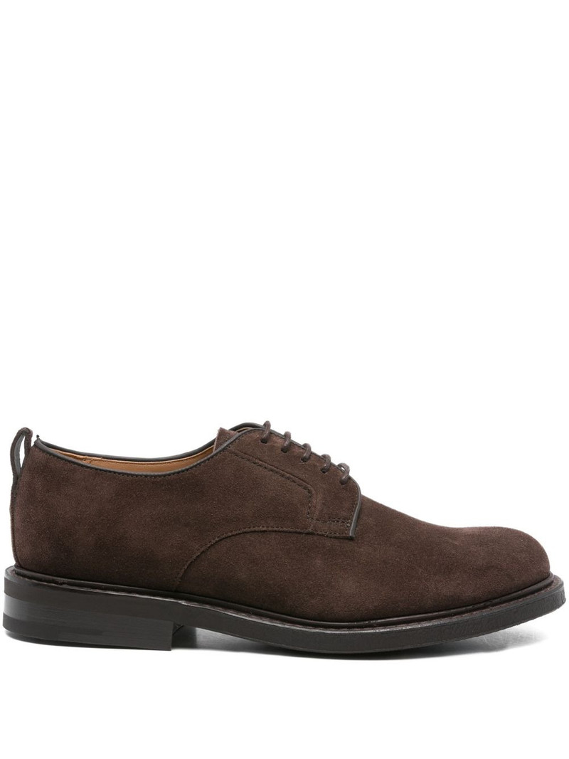 suede derby lace-up shoes 1