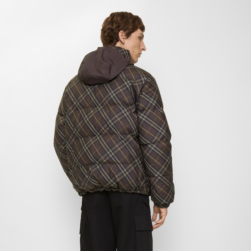 Reversible Check Snowdon Puffer Jacket 3