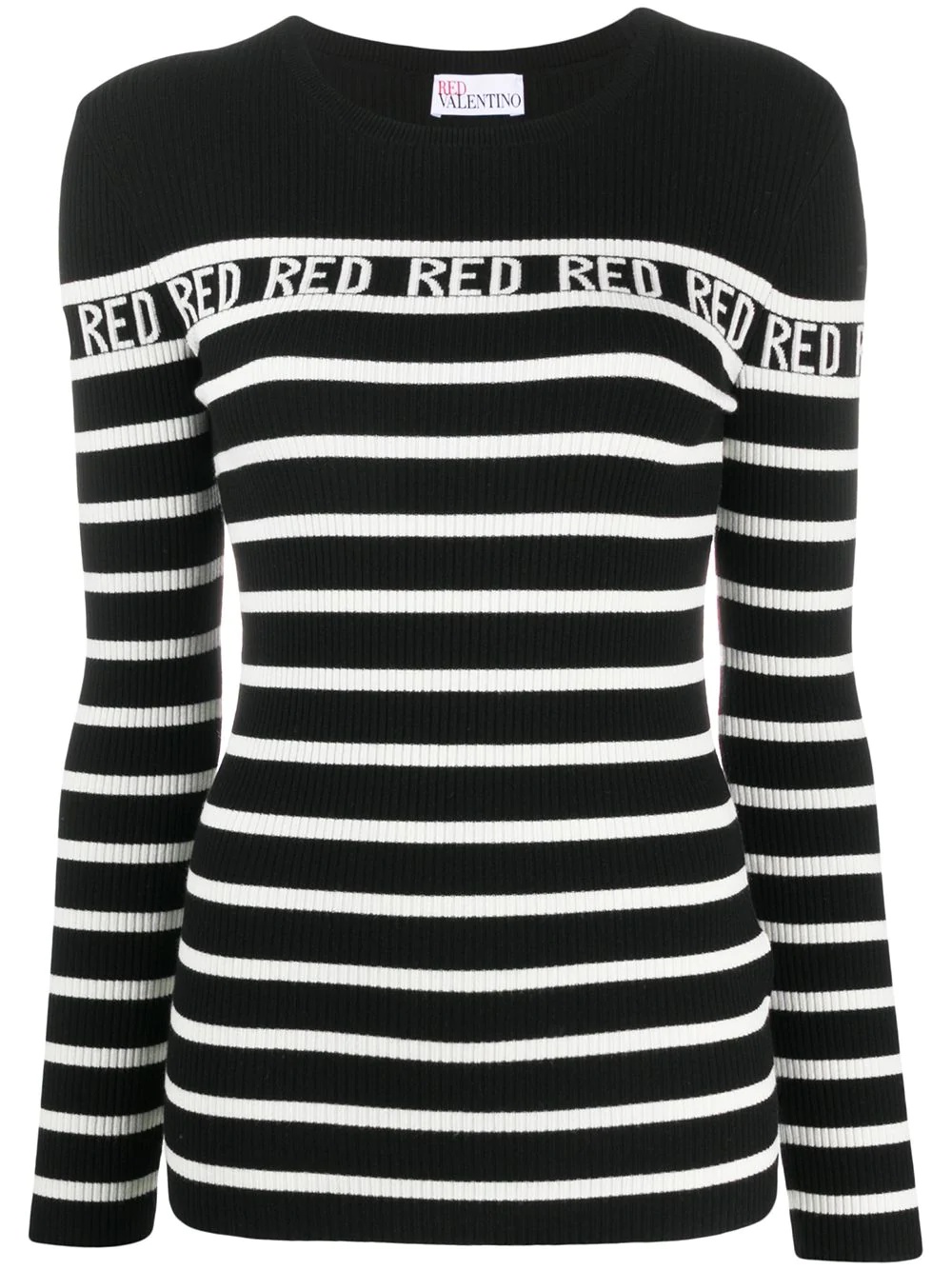 striped rib-knit top - 1