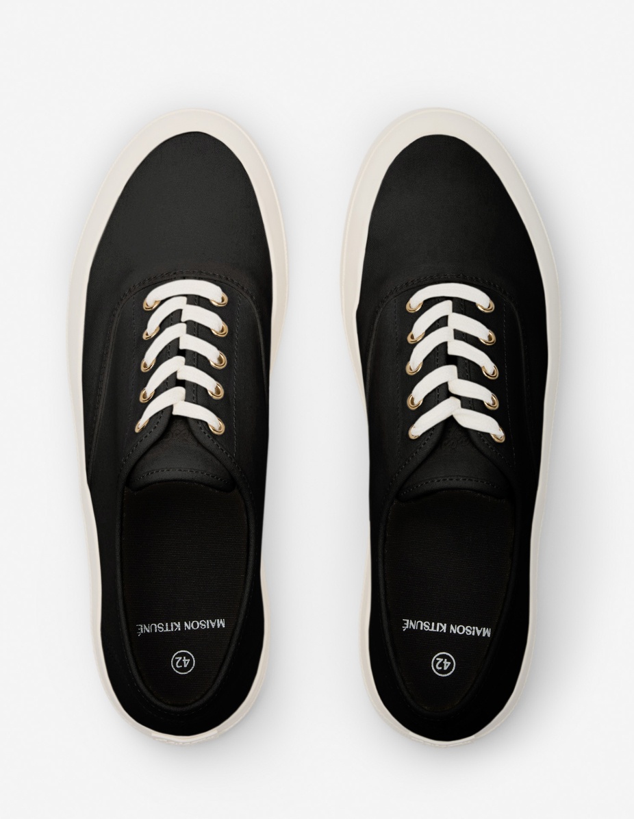 CANVAS LACE-UP SNEAKERS - 4