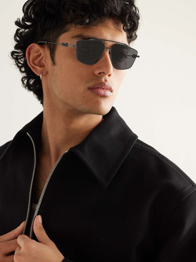 FENDI O'Lock Aviator-Style Metal Sunglasses outlook