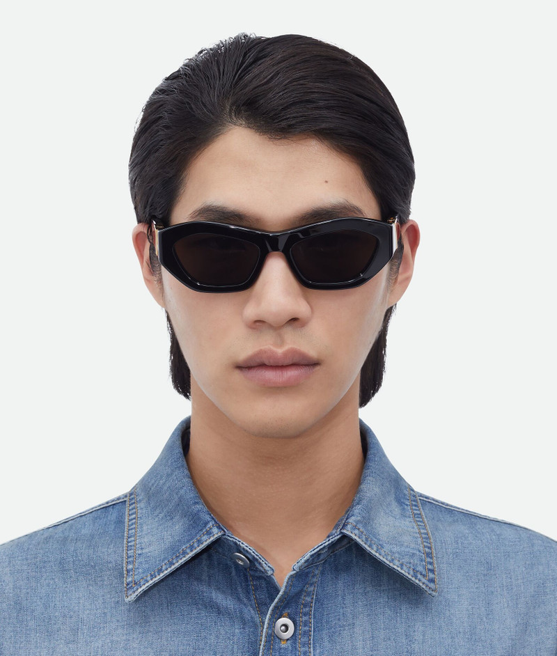 Bottega Veneta angle hexagonal sunglasses outlook