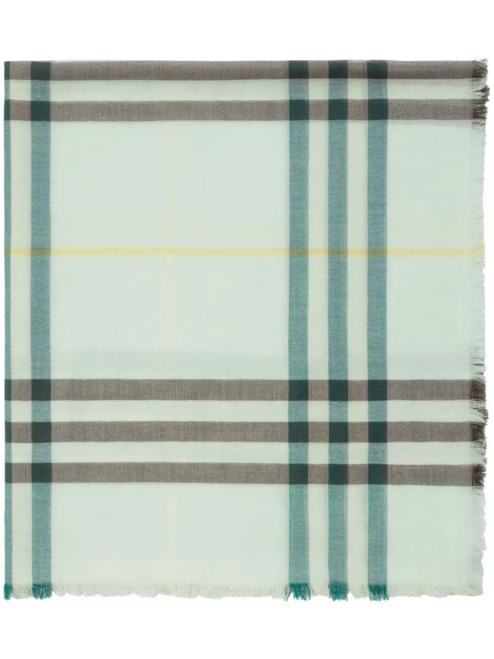 checked wool scarf - 1