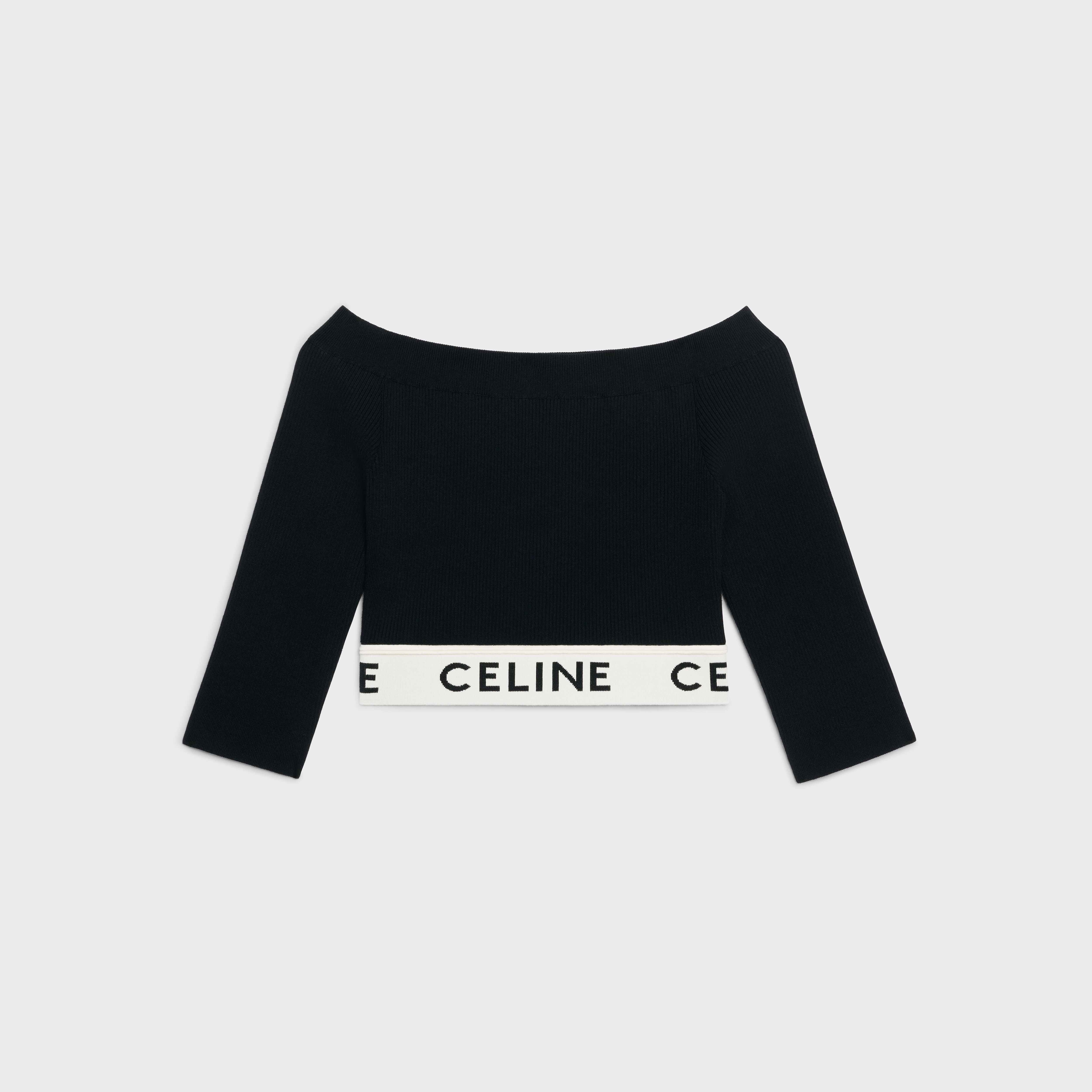 CELINE ATHLETIC KNIT CROP TOP - 2