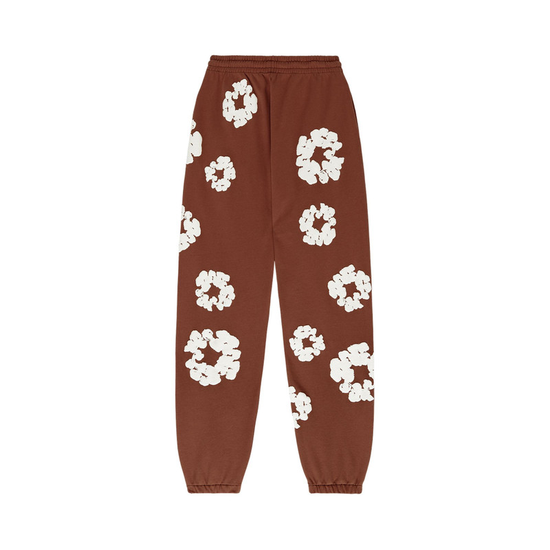 DENIM TEARS Denim Tears The Cotton Wreath Sweatpants 'Brown' outlook