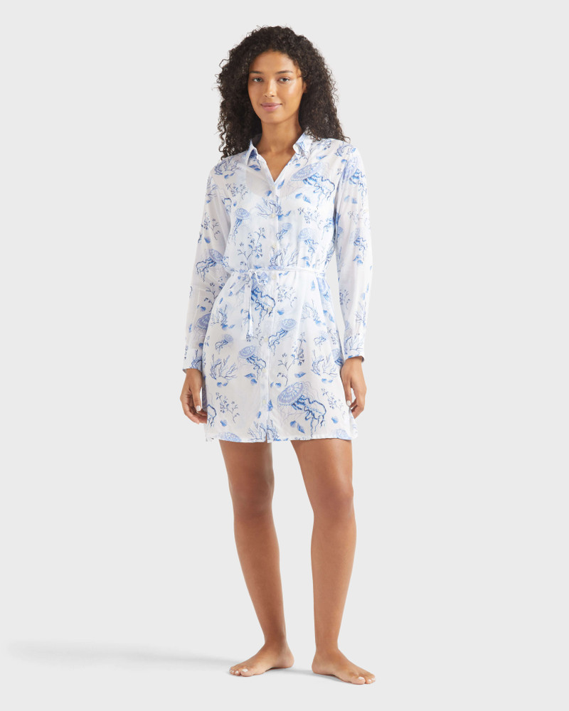 Vilebrequin Women Viscose Shirt Dress Medusa and Shells outlook
