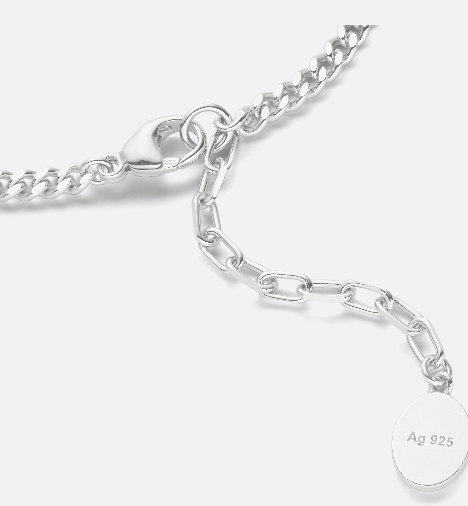 CD Icon Thin Chain Link Necklace - 4