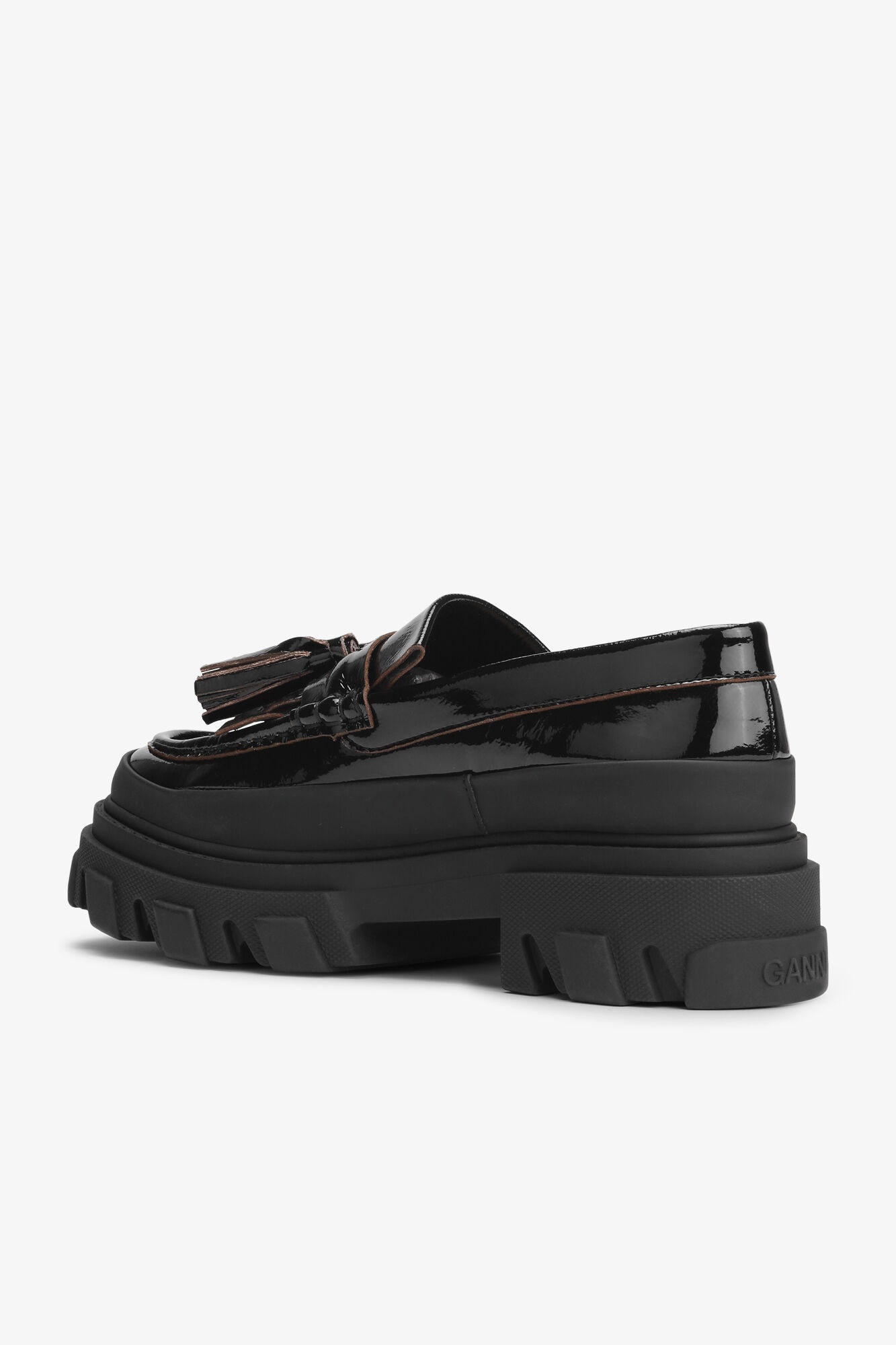 BLACK CLEATED NAPLACK LOAFERS - 3