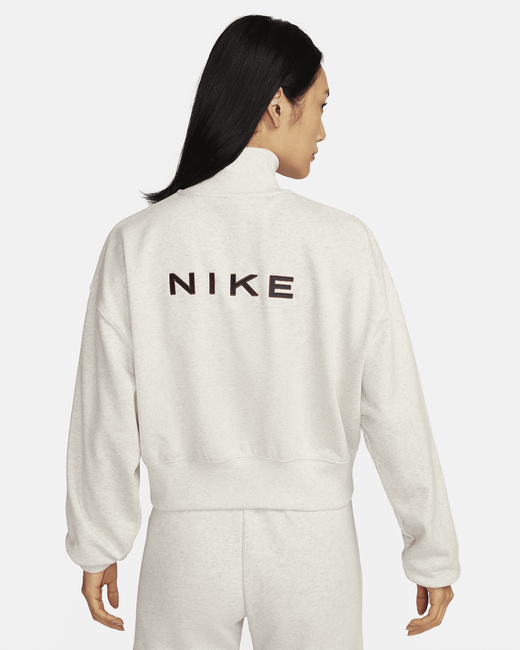 Nike Sportswear Women's Oversized 1/2-Zip Crop Fleece Sweatshirt - 2