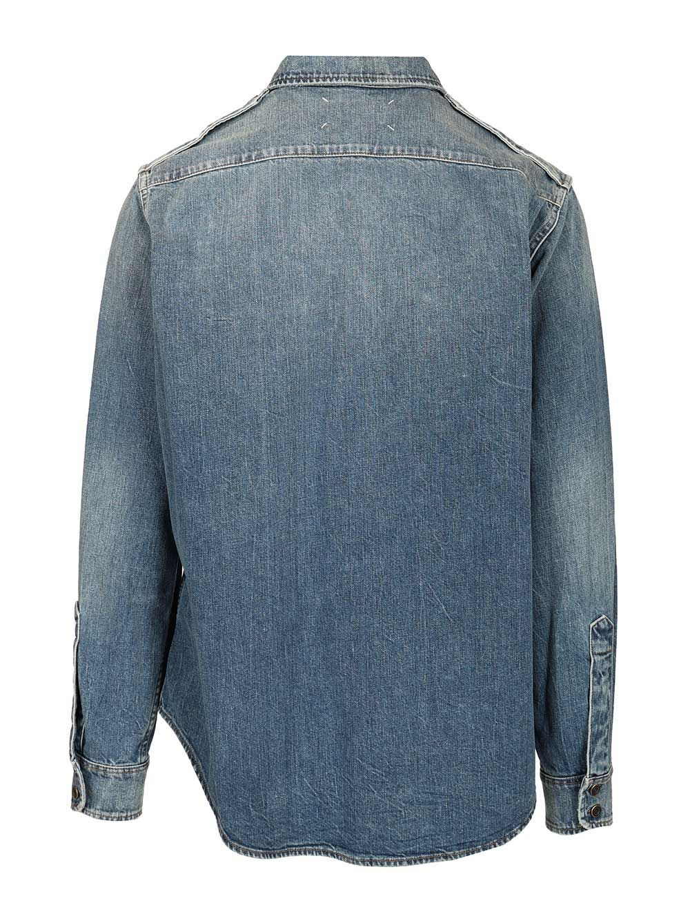 Long-Sleeved Shirt Shirts Blue - 2