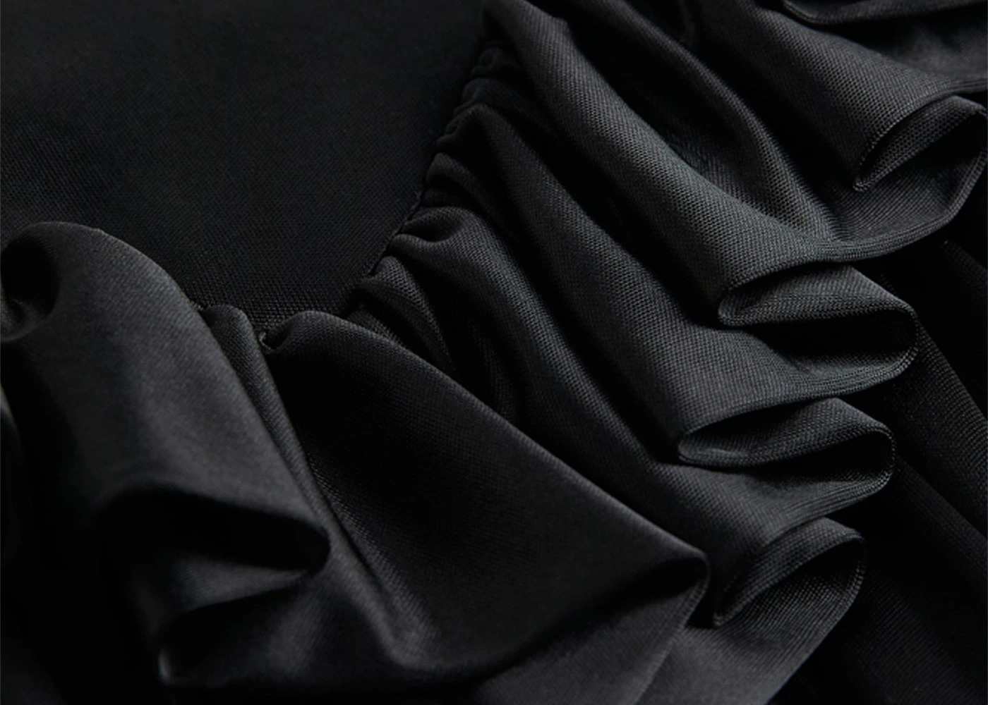 Rabanne H&M Jersey Puff-Skirt Dress Black - 3