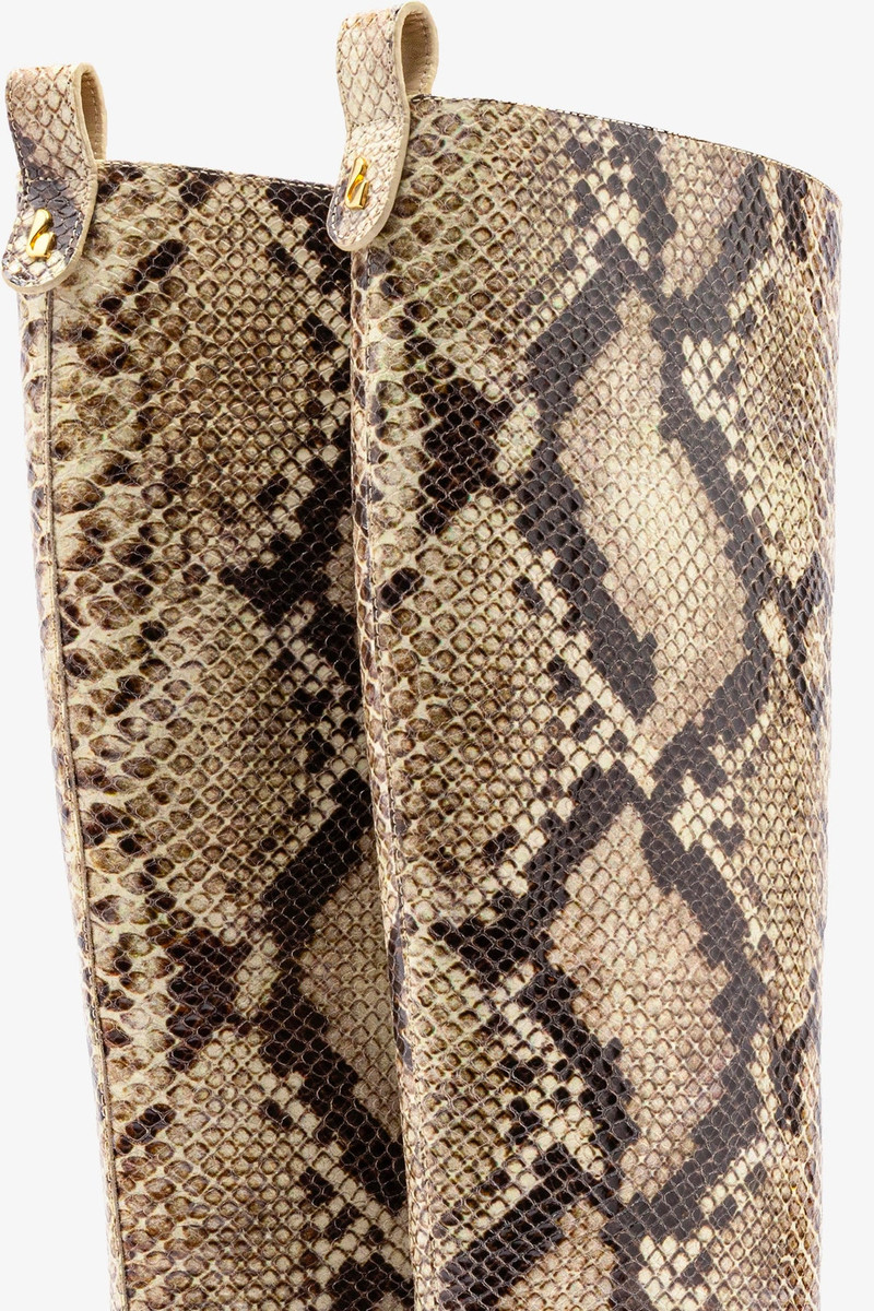 Florencia Boot In Neutral Snake Leather 4