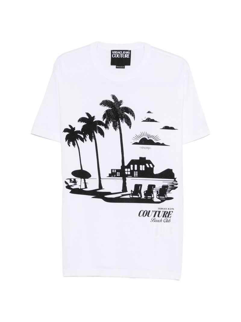 palm-graphic T-shirt 1