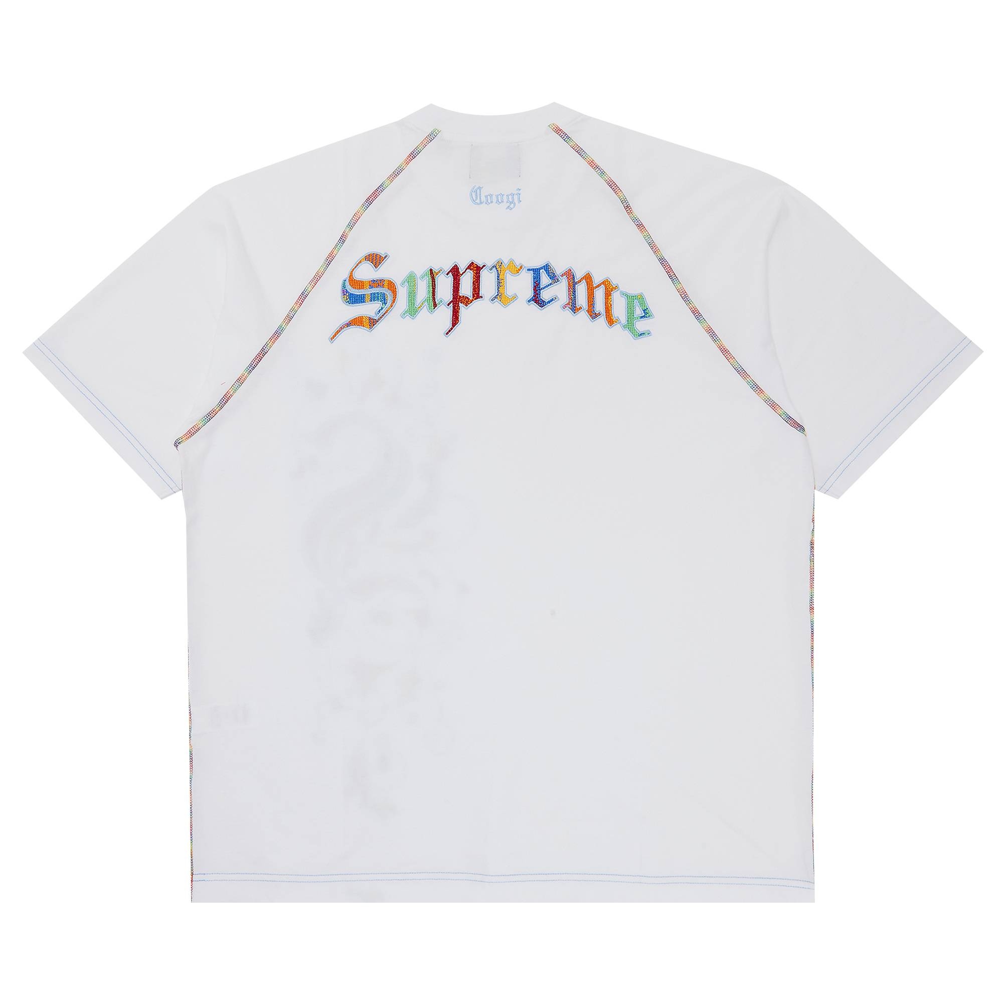 Supreme x Coogi Raglan Short-Sleeve Top 'White' - 2