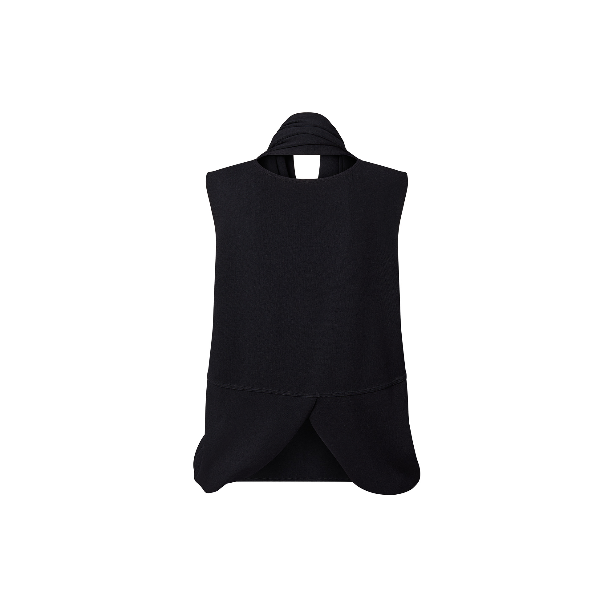 Hybrid Draped Knit Top - 3