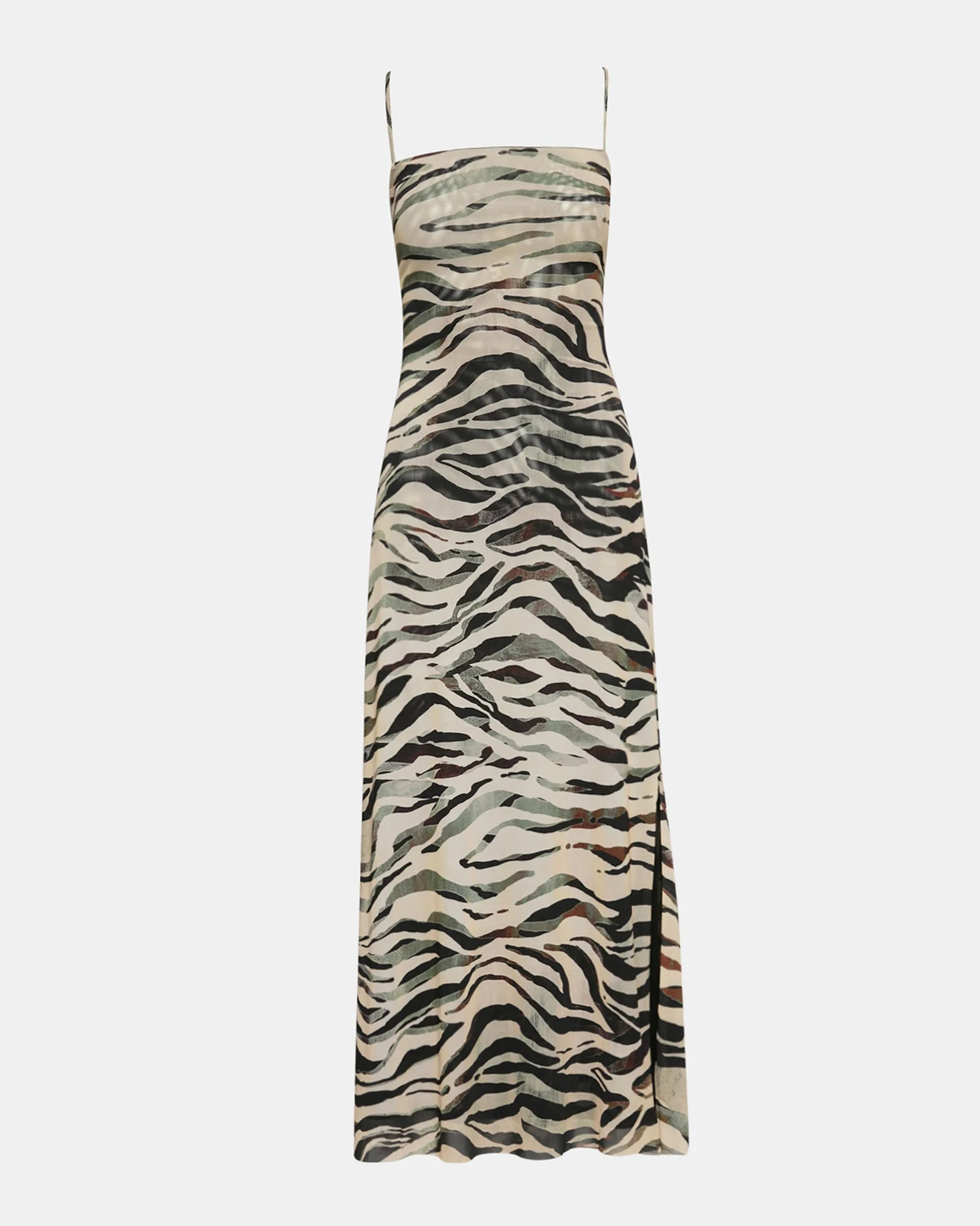 ADELLA DRESS CARAMEL ZEBRA - 1