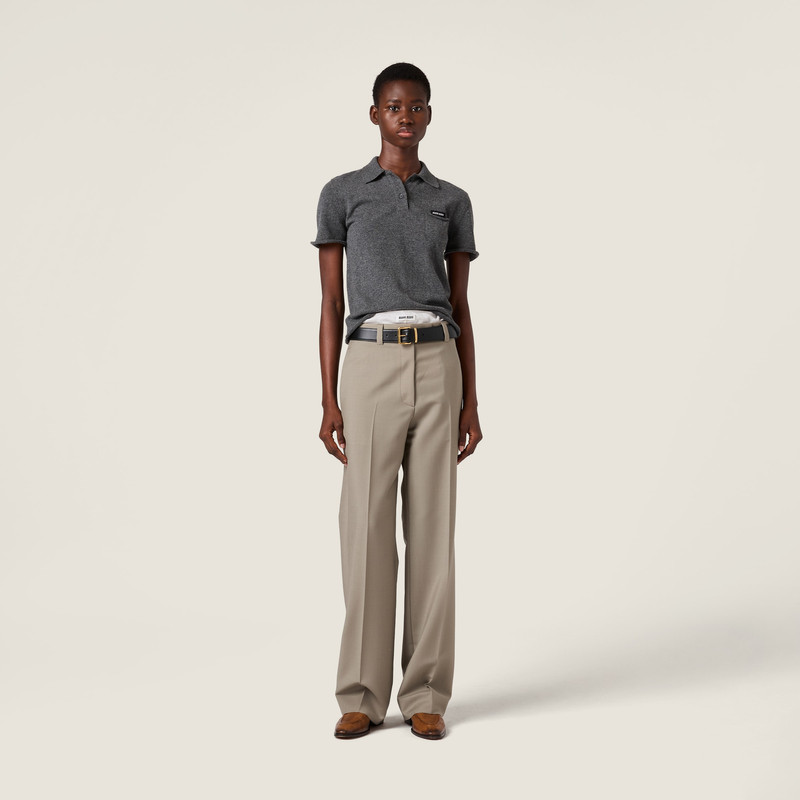 Miu Miu Cashmere polo shirt outlook