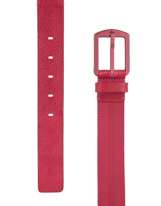 94362 TAPE + LEATHER BELT  CYCLAMEN - 2