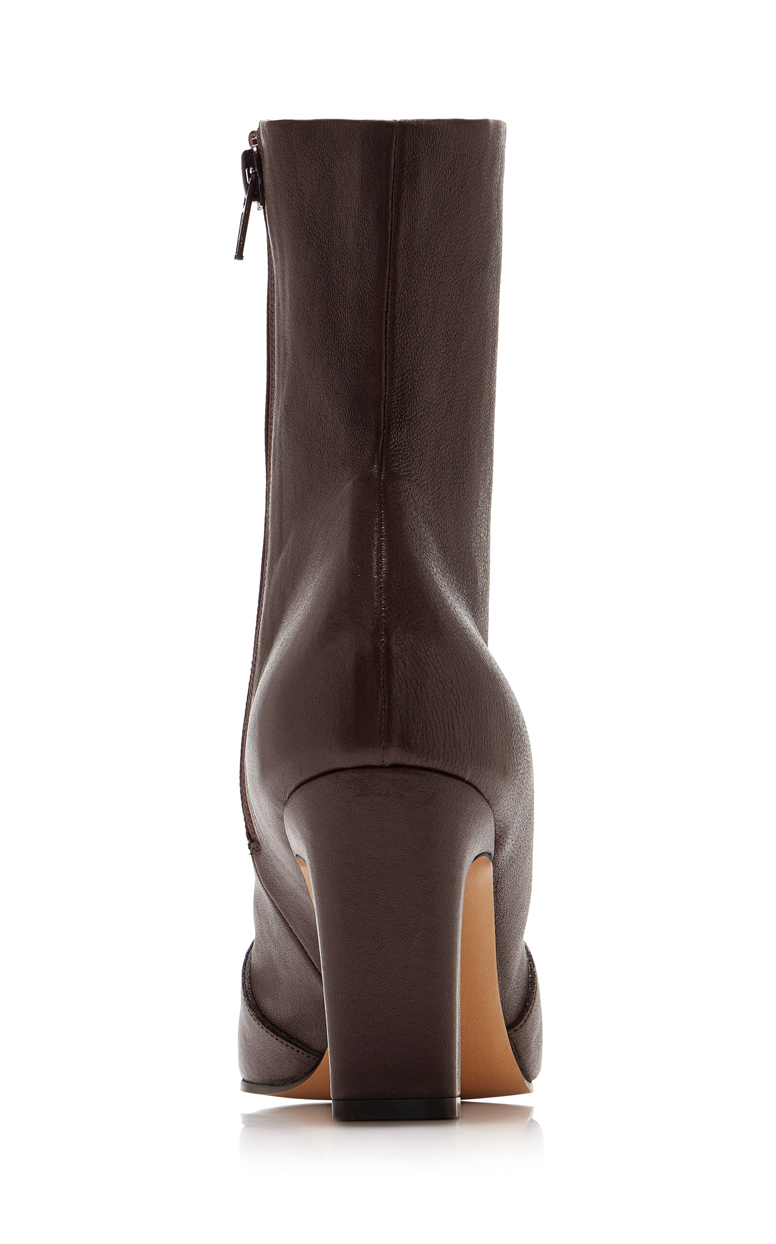 Nevada Mid-Ankle Stretch Leather Boots brown - 5