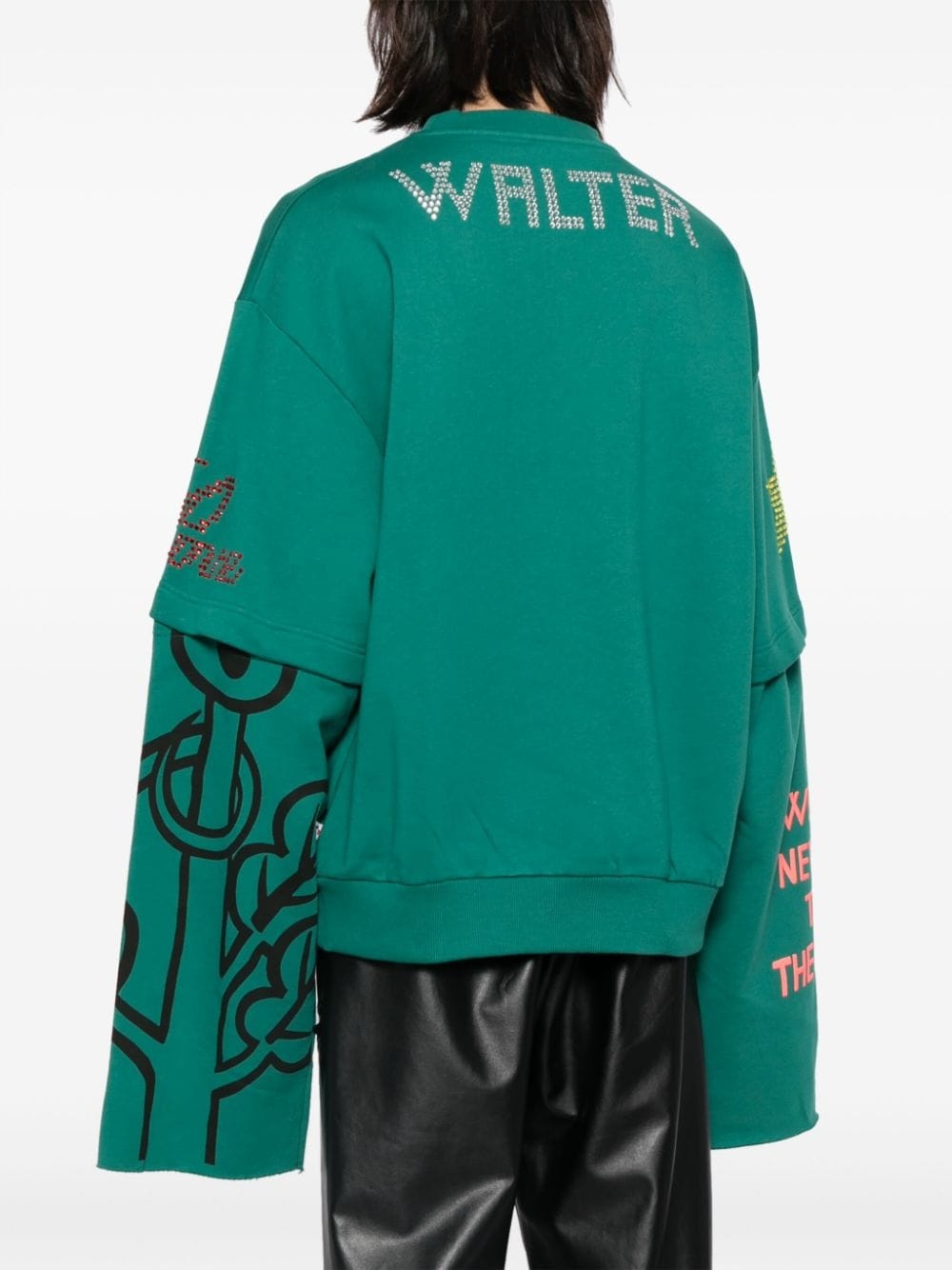 Target-appliquÃ© cotton sweatshirt - 4