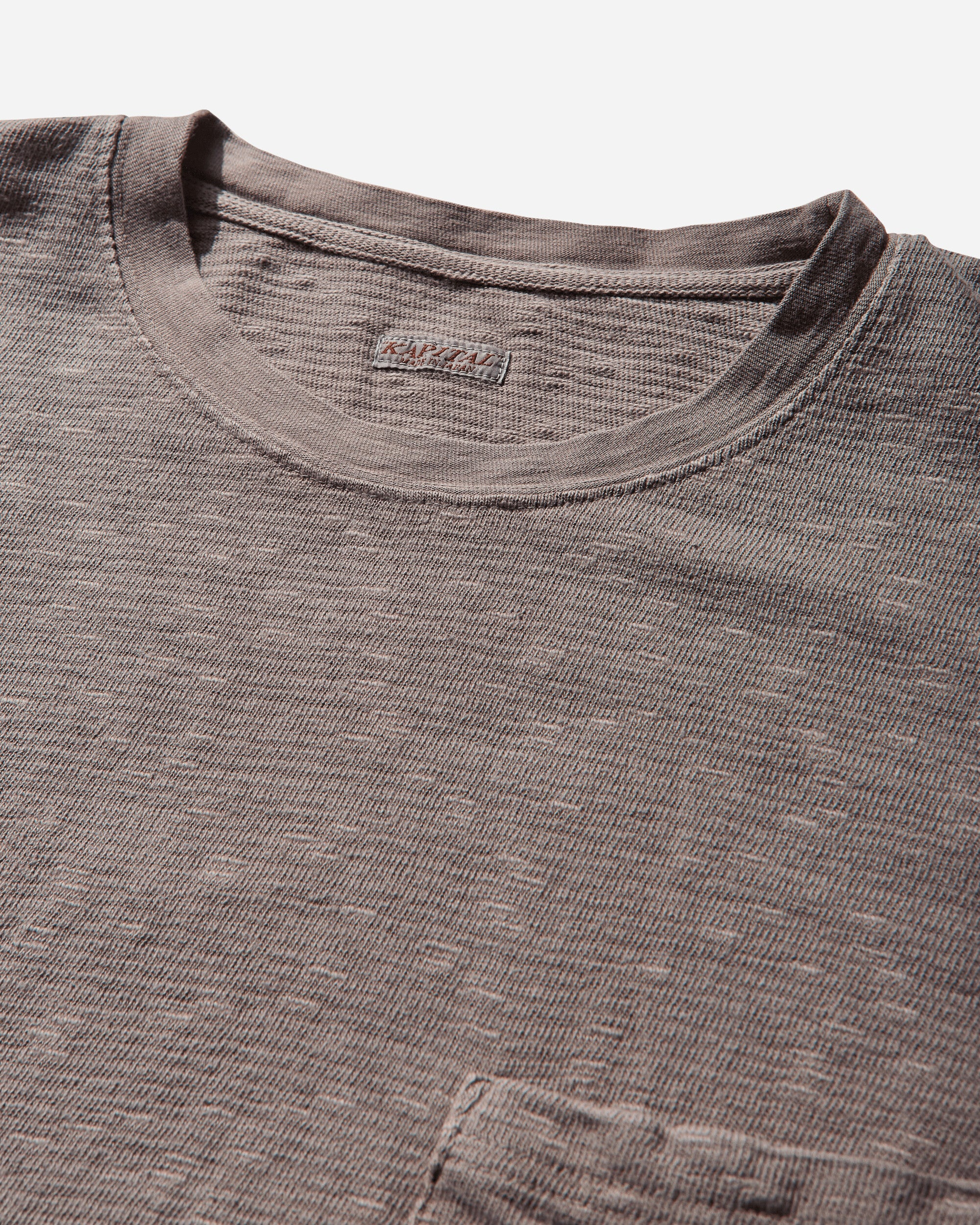 Men's Amuse Knit Pocket Longsleeve T-Shirt Charcoal - 3