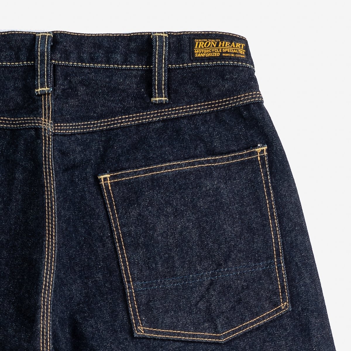 IH-828-IND 14oz Selvedge Double Knee Work Pants - Indigo - 7