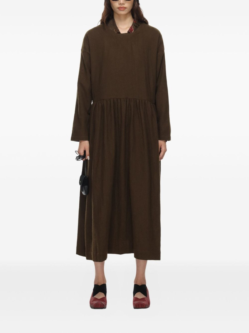 UMA WANG Alexa long-sleeve midi dress outlook