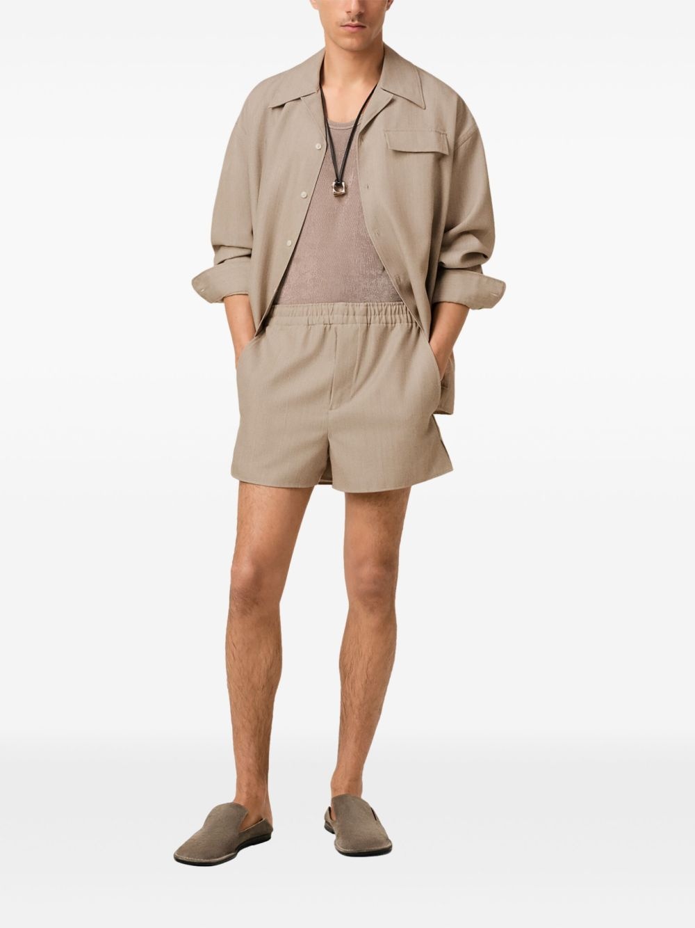 grain-de-poudre shorts - 2