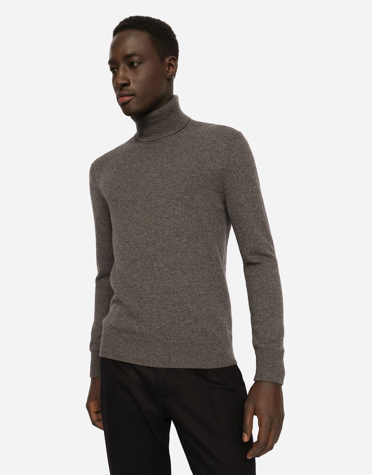 Cashmere turtle-neck sweater - 4